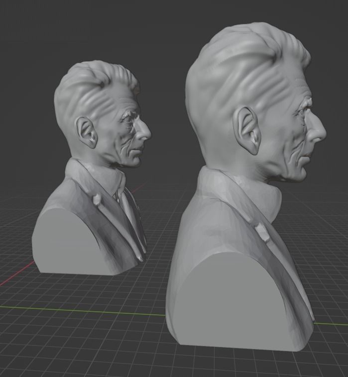 Samuel Beckett 3D print model_5
