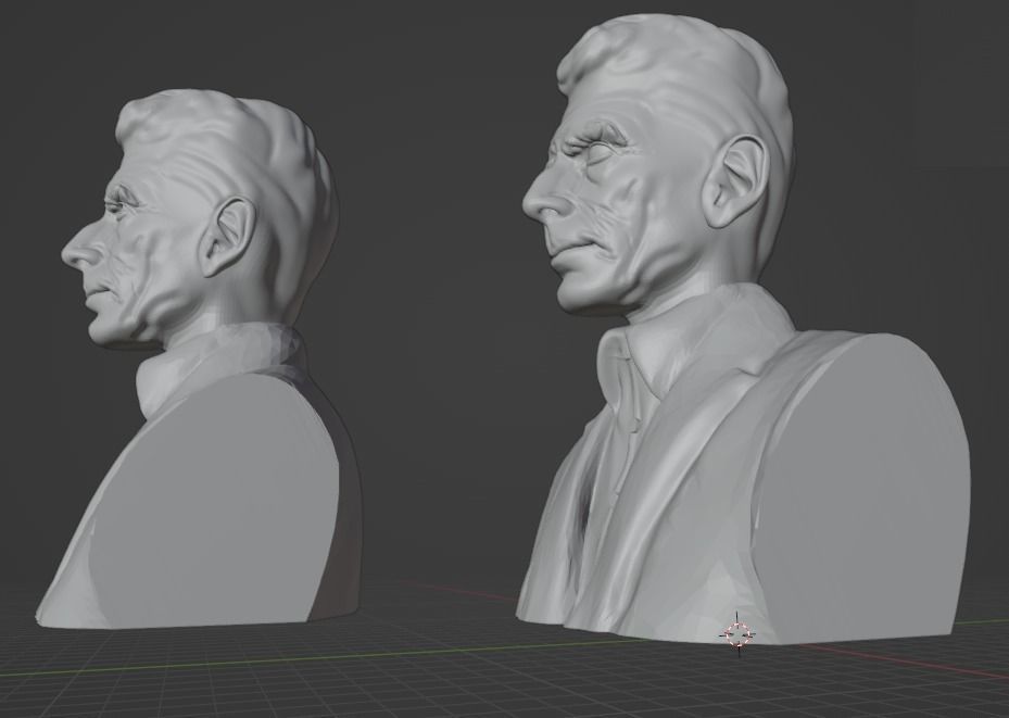 Samuel Beckett 3D print model_12