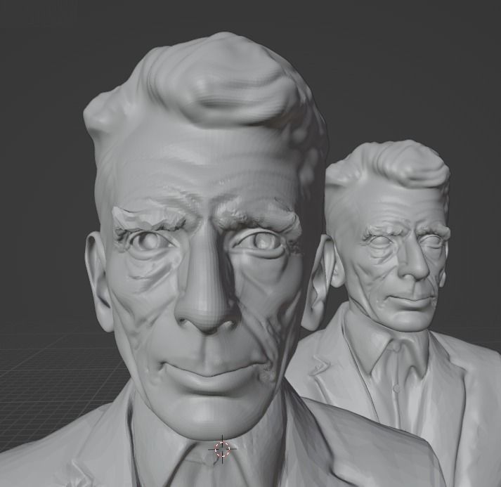 Samuel Beckett 3D print model_3