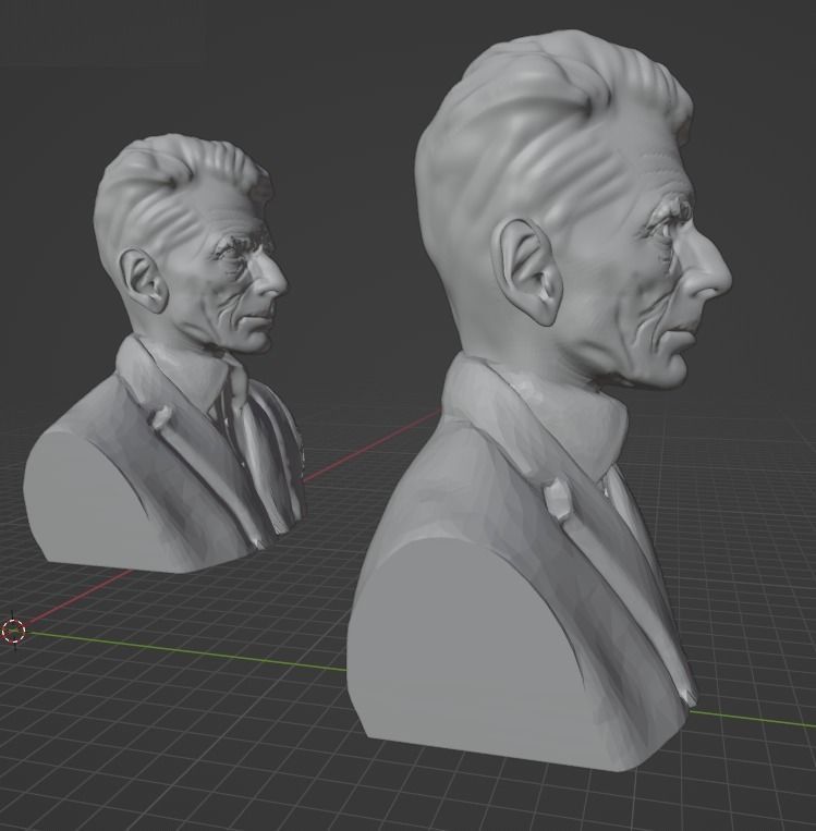 Samuel Beckett 3D print model_21