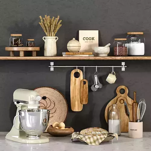 Kitchen Accessories VOL02 Low-poly 3D model