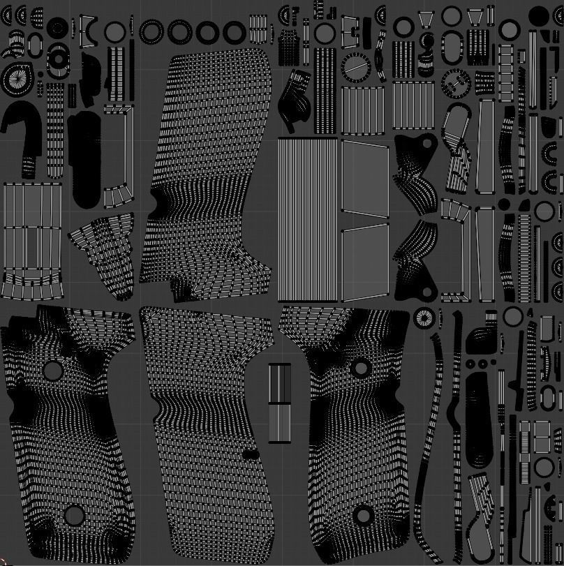 Beretta M9A1 92FS Low-poly 3D model_8