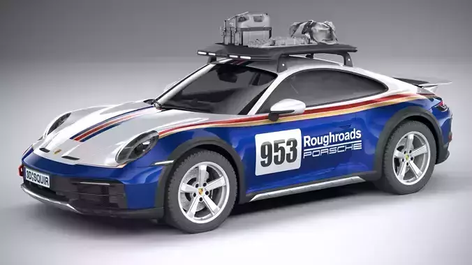 Porsche 911 Dakar 2023 3D model