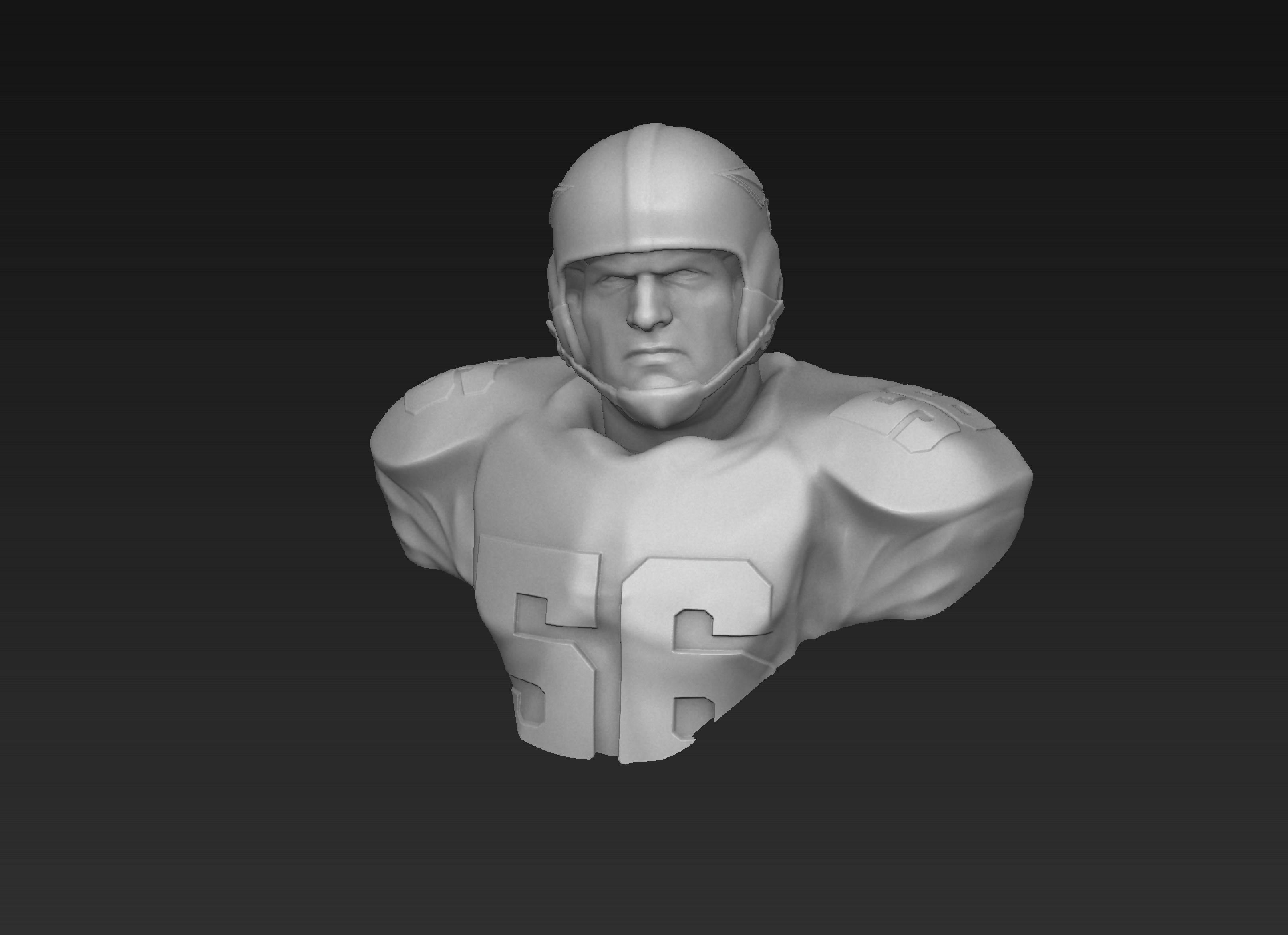 Vintage Washington Redskins Throwback Bust 3D print model_5