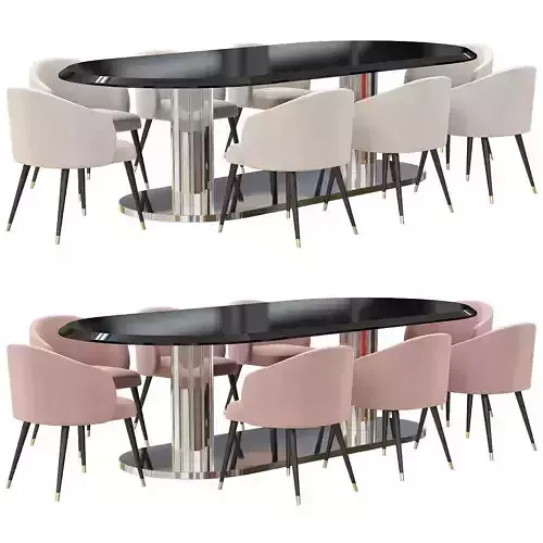 DV Home Collection Douglas Plaza Tavolo Dining Table Wellington