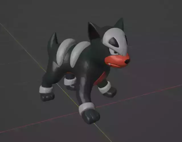 Houndour pokemon 3D print model