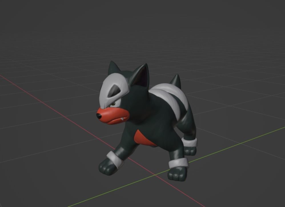 Houndour pokemon 3D print model 3D print model_1