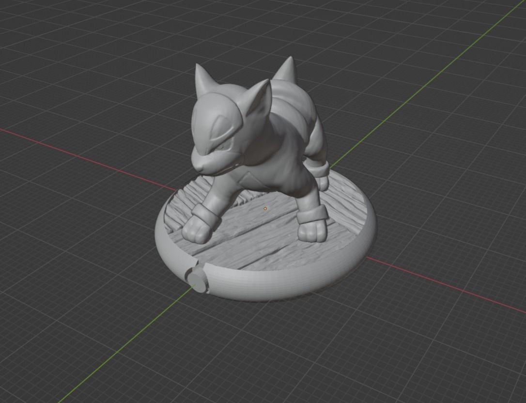 Houndour pokemon 3D print model 3D print model_4