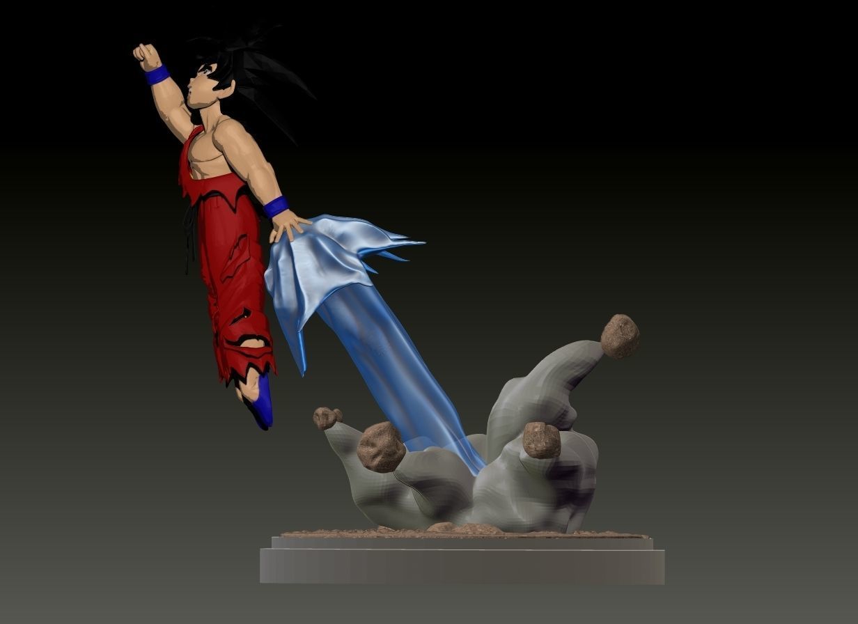Kid Goku from Dragon Ball 3D print model_2