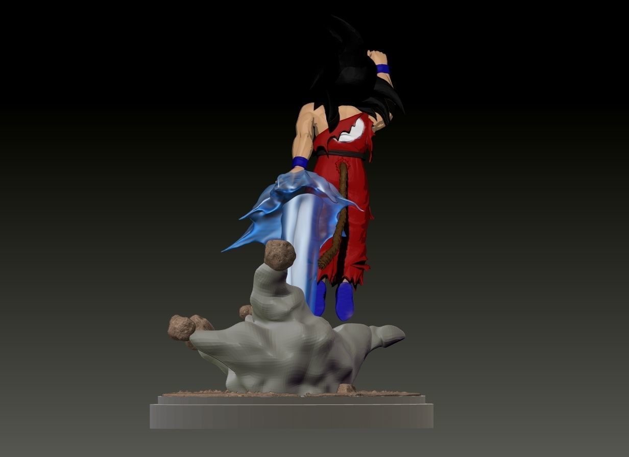 Kid Goku from Dragon Ball 3D print model_4