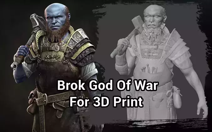 Brok - God Of War 3D print model