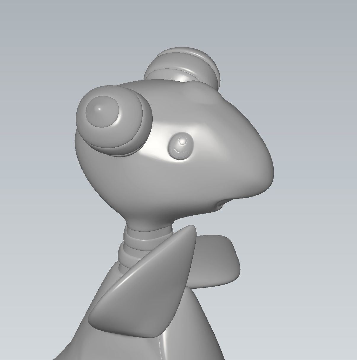 Ampharos pokemon 3D print model_3