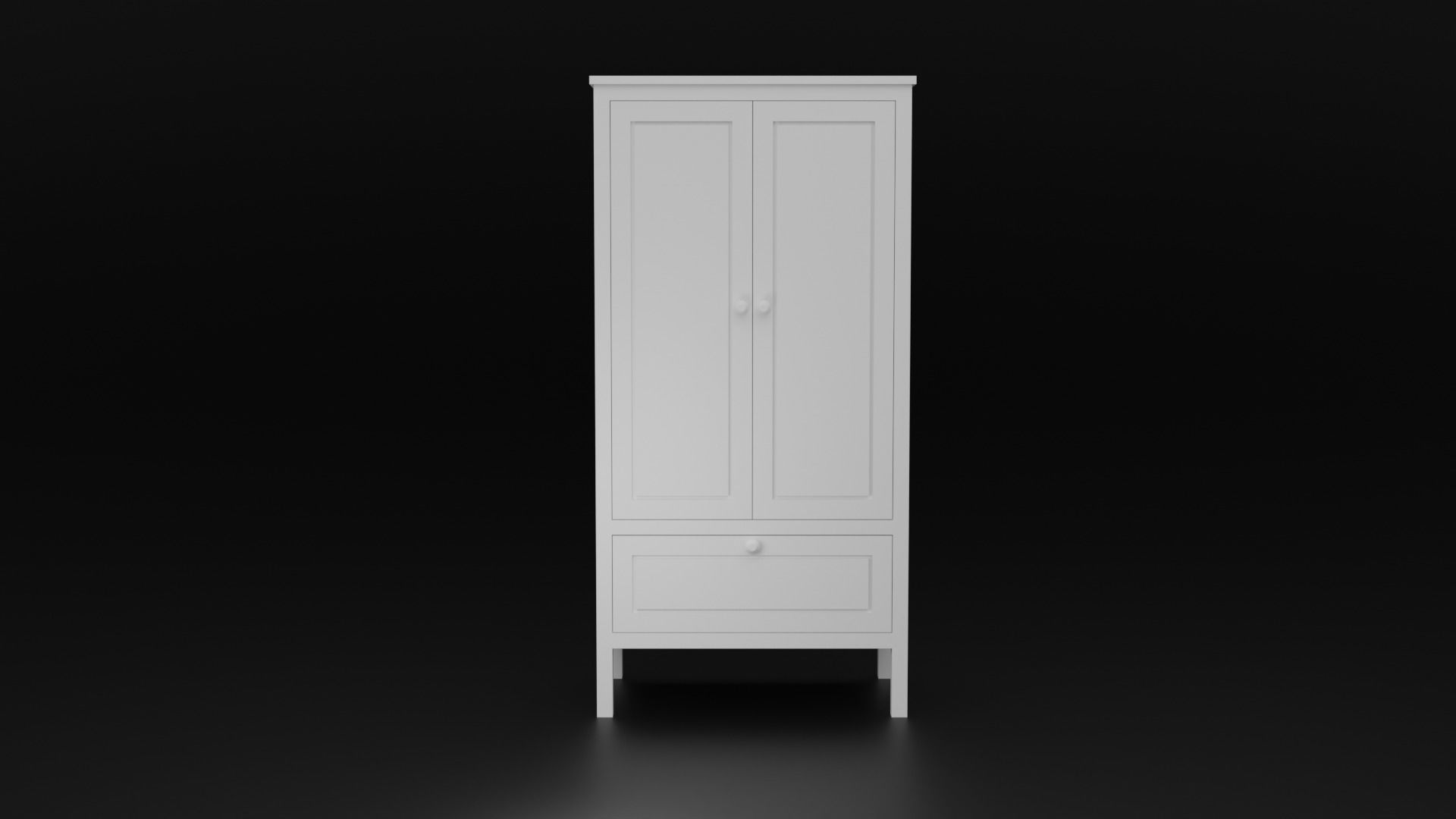 Wardrobe cabinet 3D model_1