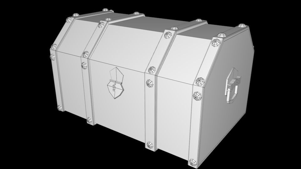 Old  Underwater chest Free 3D model_2