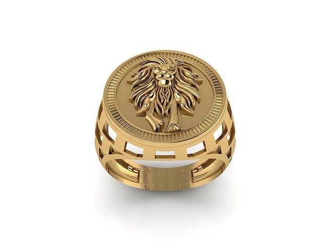 Lion Rings 3D print model