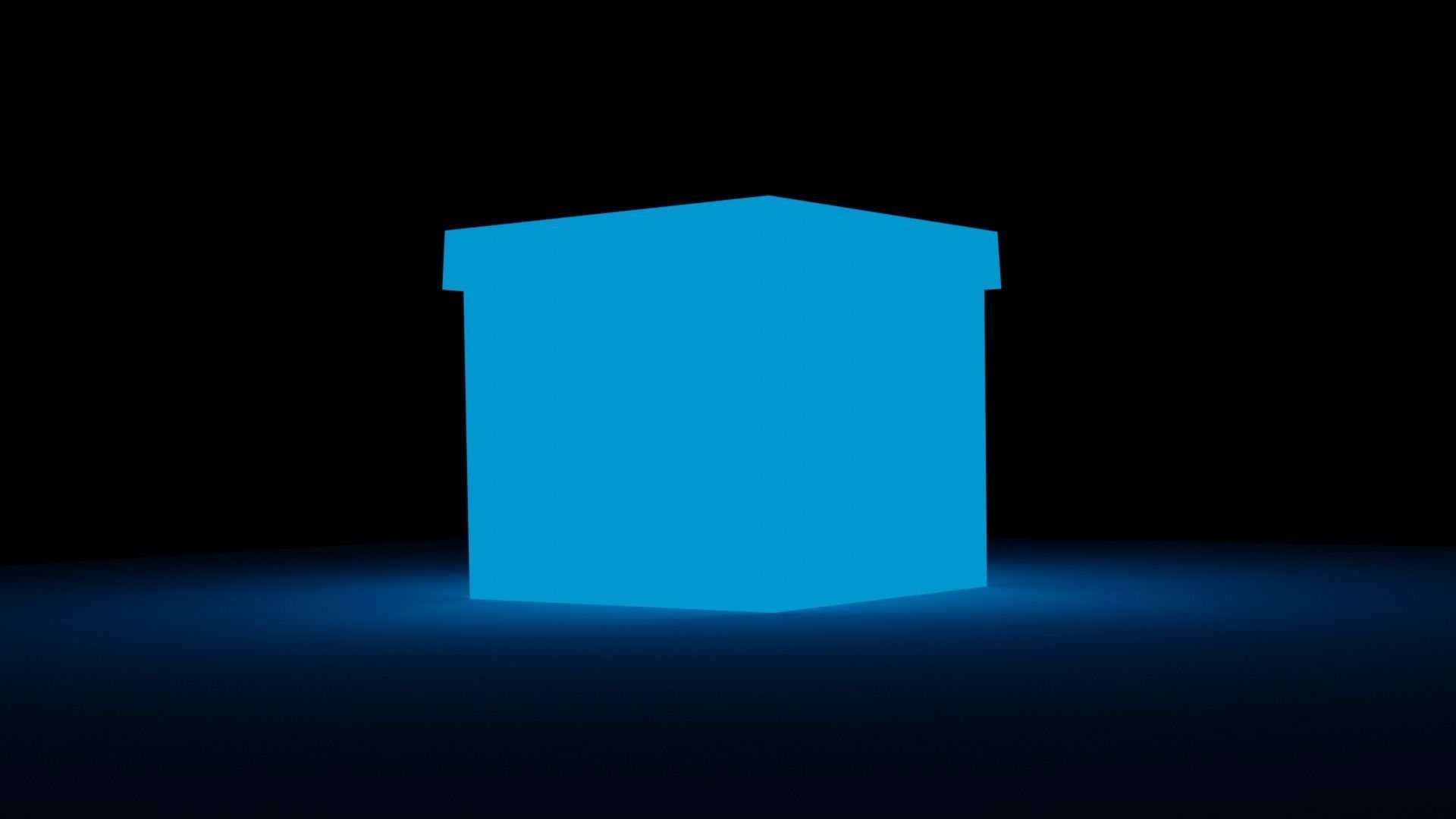 gift box 3D print model_2