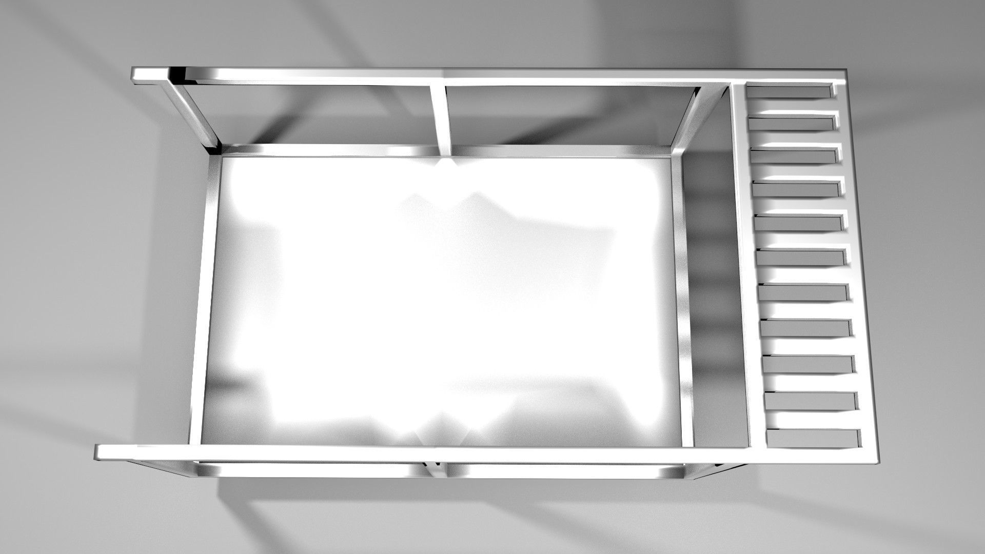 Trolley 2 stainless steel 3D model_2