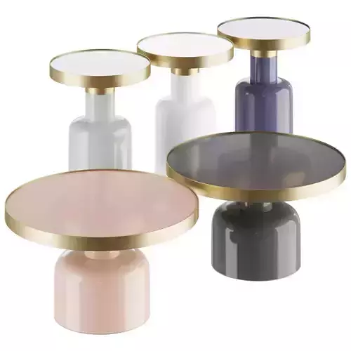 Round Enameled coffee table