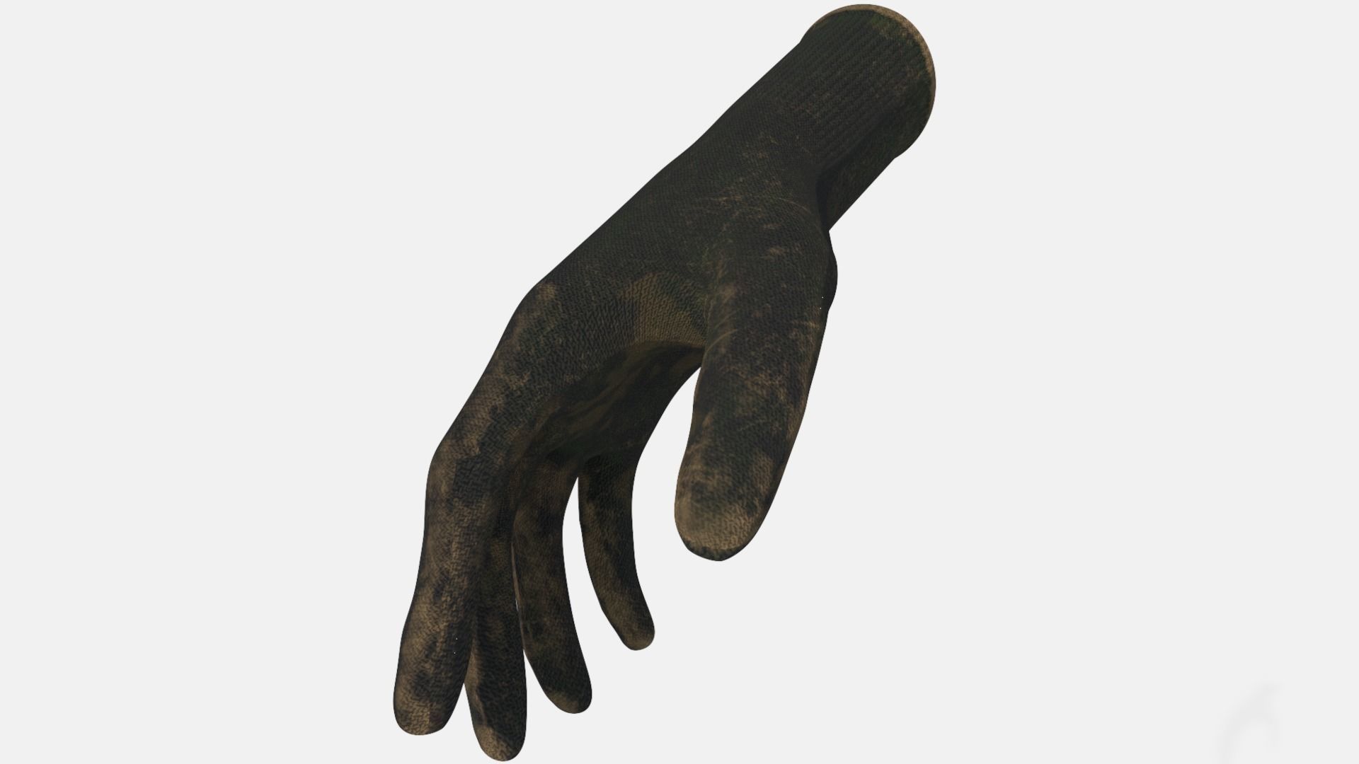 Sefety Work Gloves  Low-poly 3D model_4
