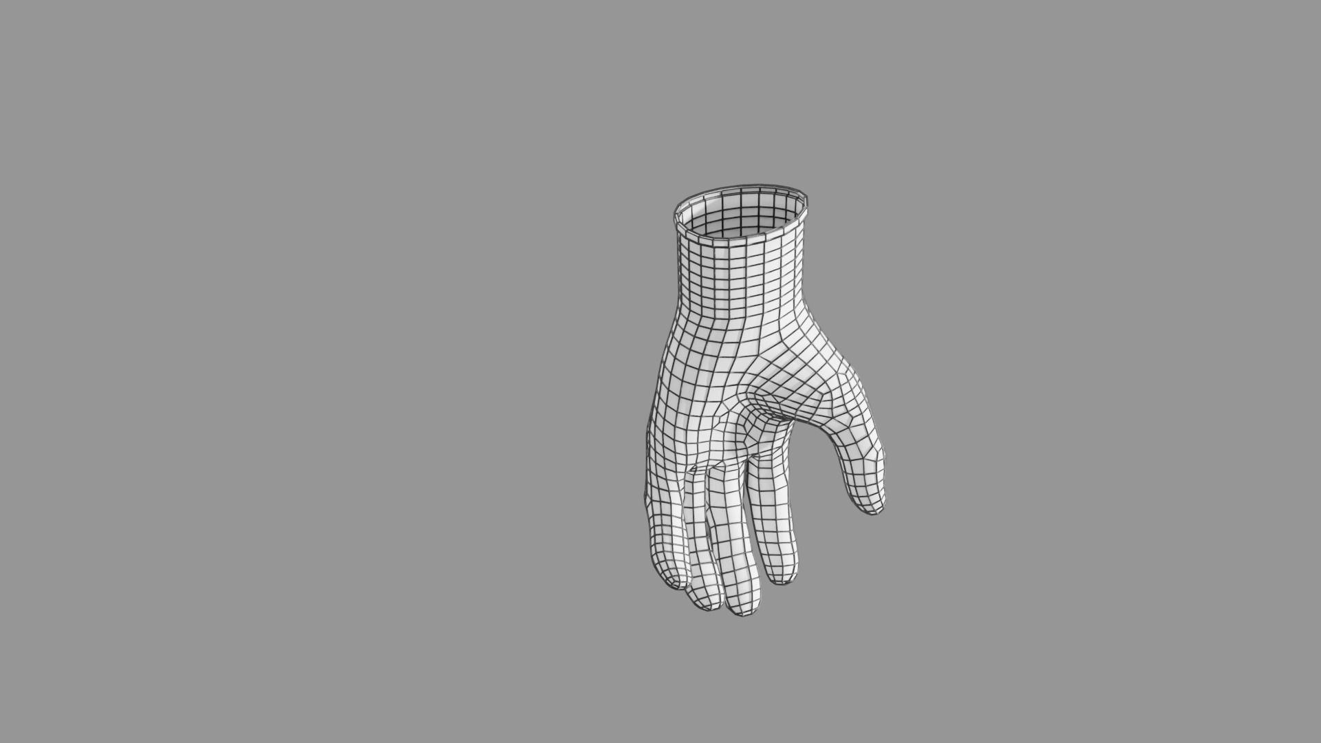 Sefety Work Gloves  Low-poly 3D model_12