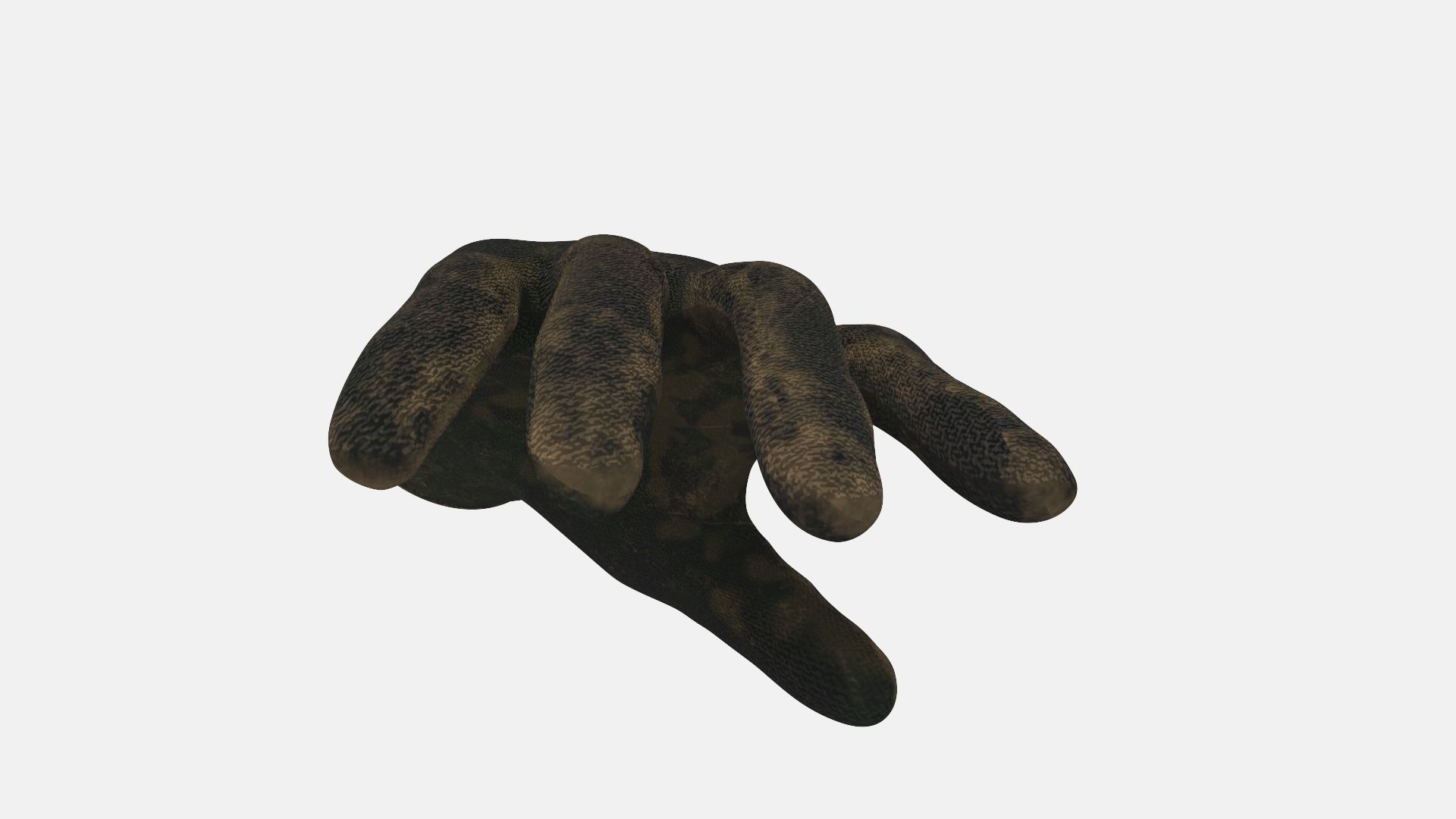 Sefety Work Gloves  Low-poly 3D model_9