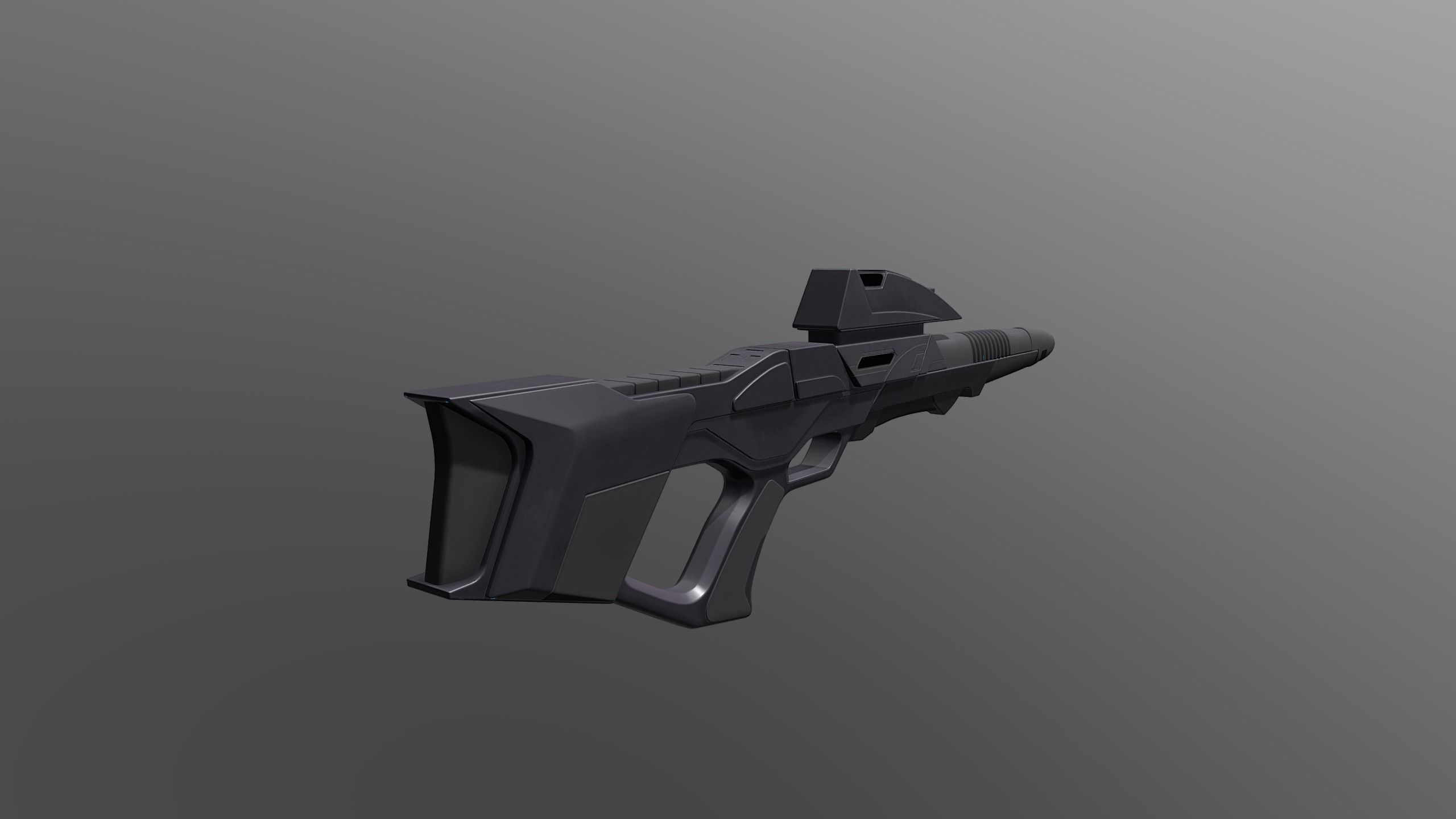 37gun gun Free low-poly 3D model_1