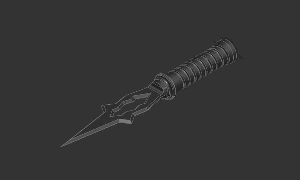 Knife toy  3D print model_3