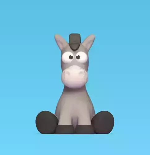 Donkey Big Eyes 3D print model