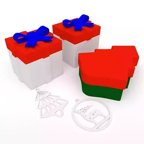 Christmas gift wrap Free 3D print model