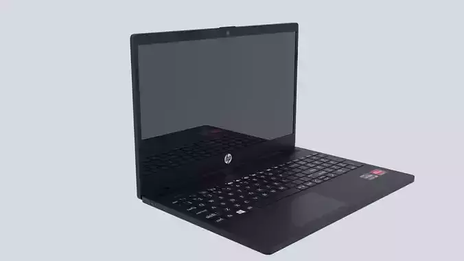 3d model laptop hp