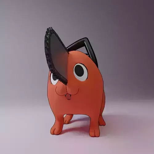 Pochita from Chainsaw Man Animated and Rigged