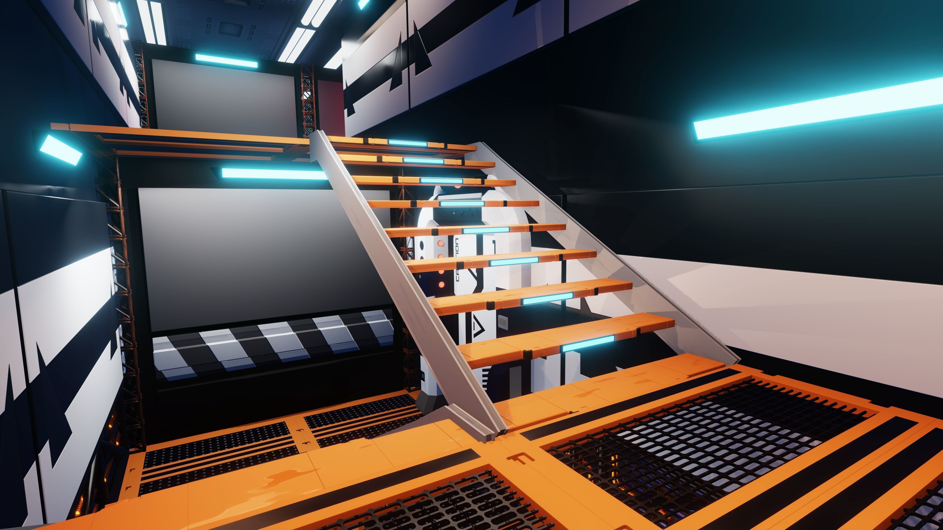 Sci-Fi Corridor pack1 3D Low-poly 3D model_1