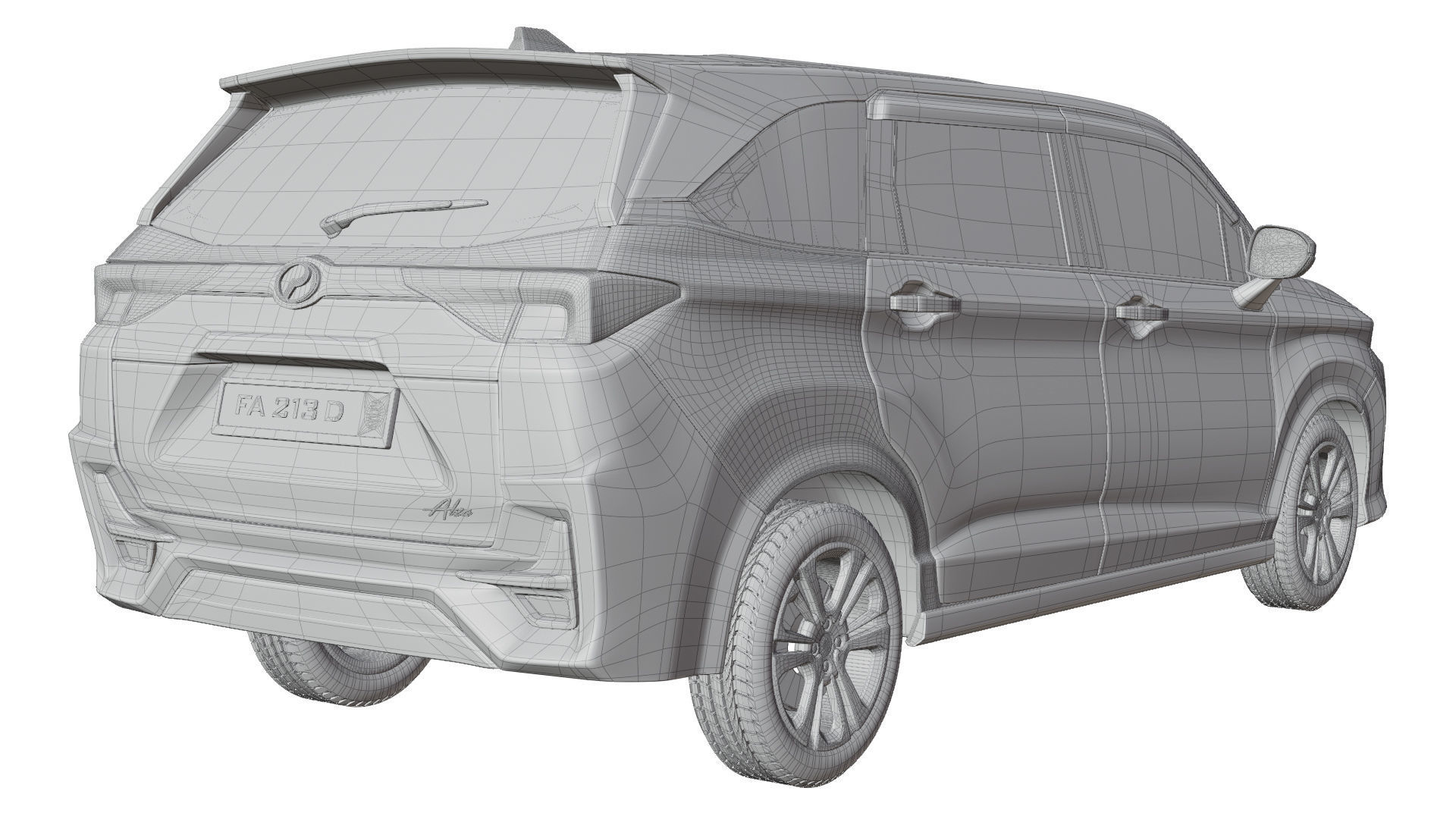 Perodua Alza 2022 3D model_4