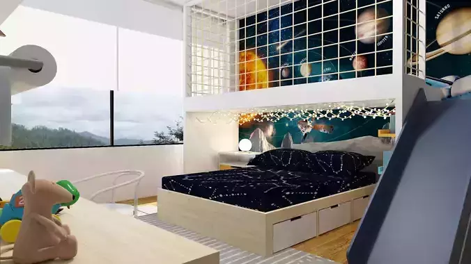 Modern Bedroom Child Tomas