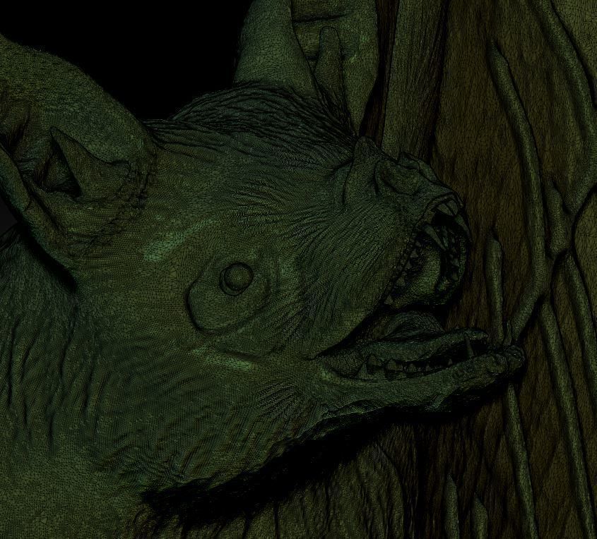 Bat vampire 3D print model_11