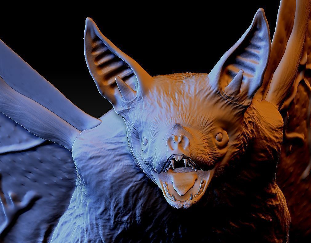 Bat vampire 3D print model_7