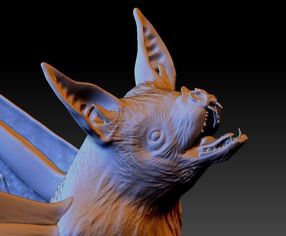Bat vampire 3D print model_10