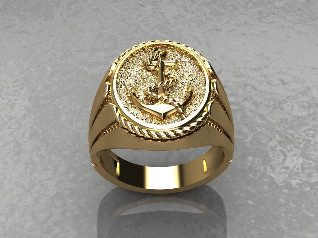 Ring Anchor 3D print model_3