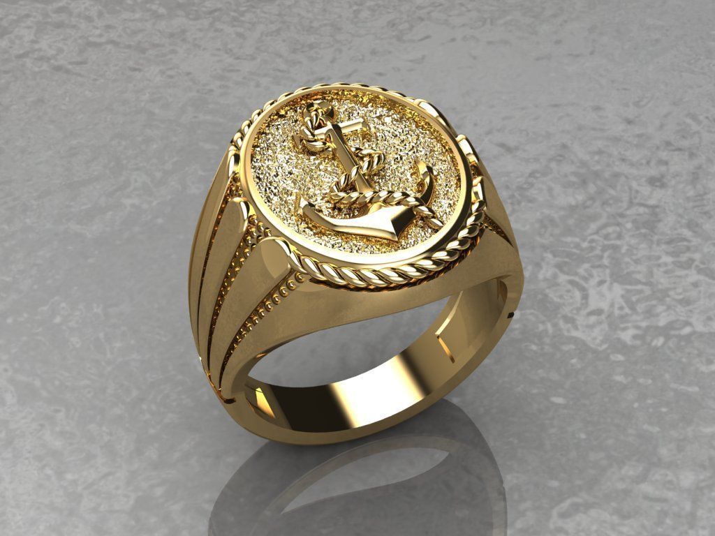 Ring Anchor 3D print model_1