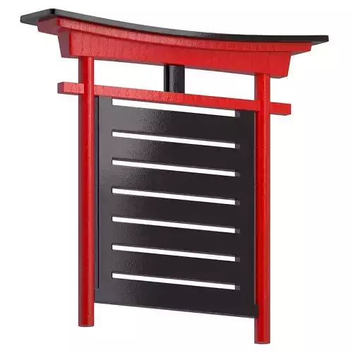 Stand for Martial Art Belts Small 3D model