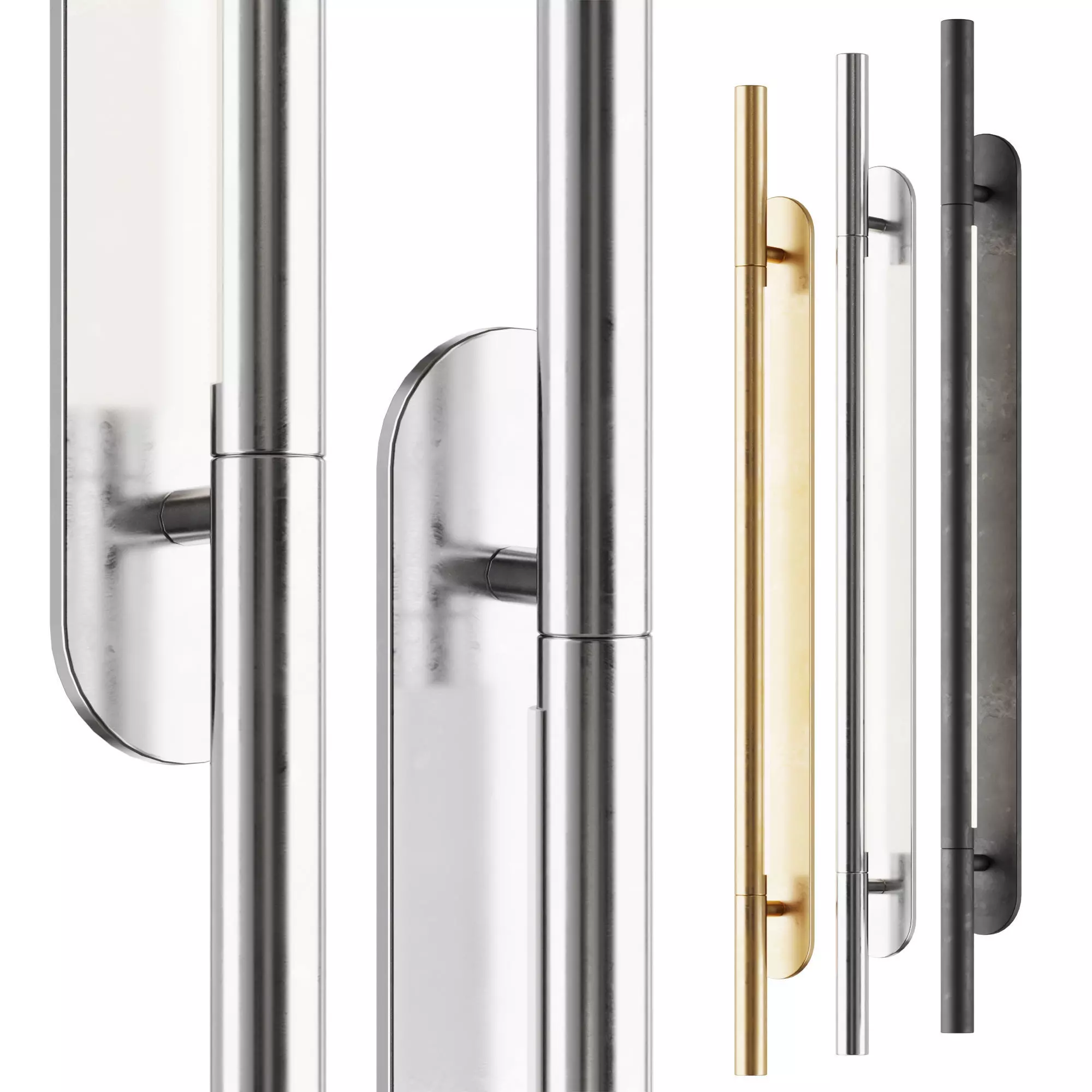 Rousseau Large Bracketed Sconce 3D model_0