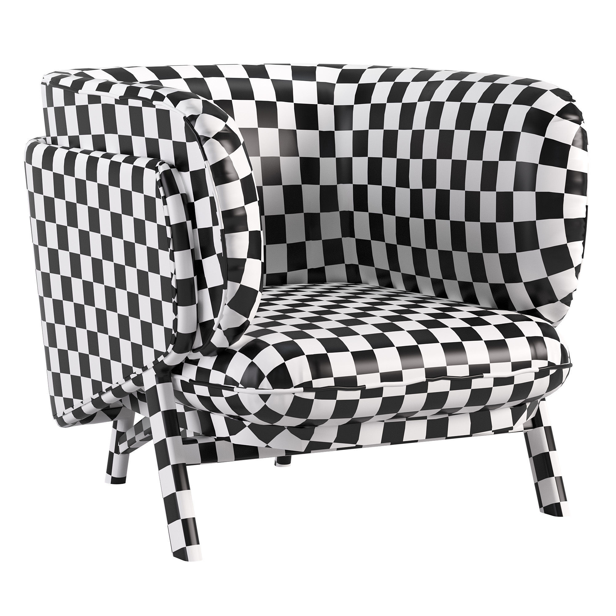 Nichetto 102s Stanley Armchair Low-poly 3D model_3