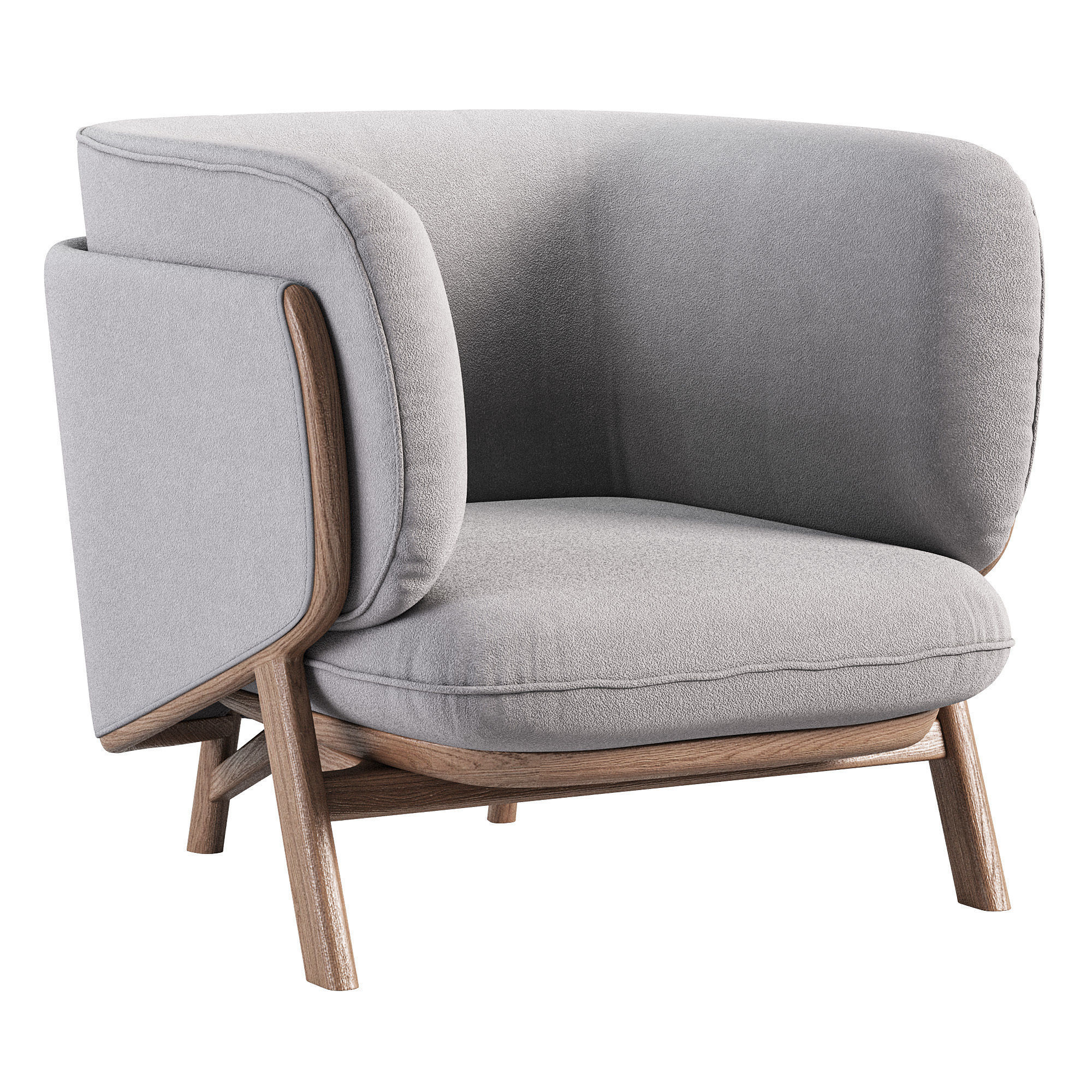 Nichetto 102s Stanley Armchair Low-poly 3D model_1