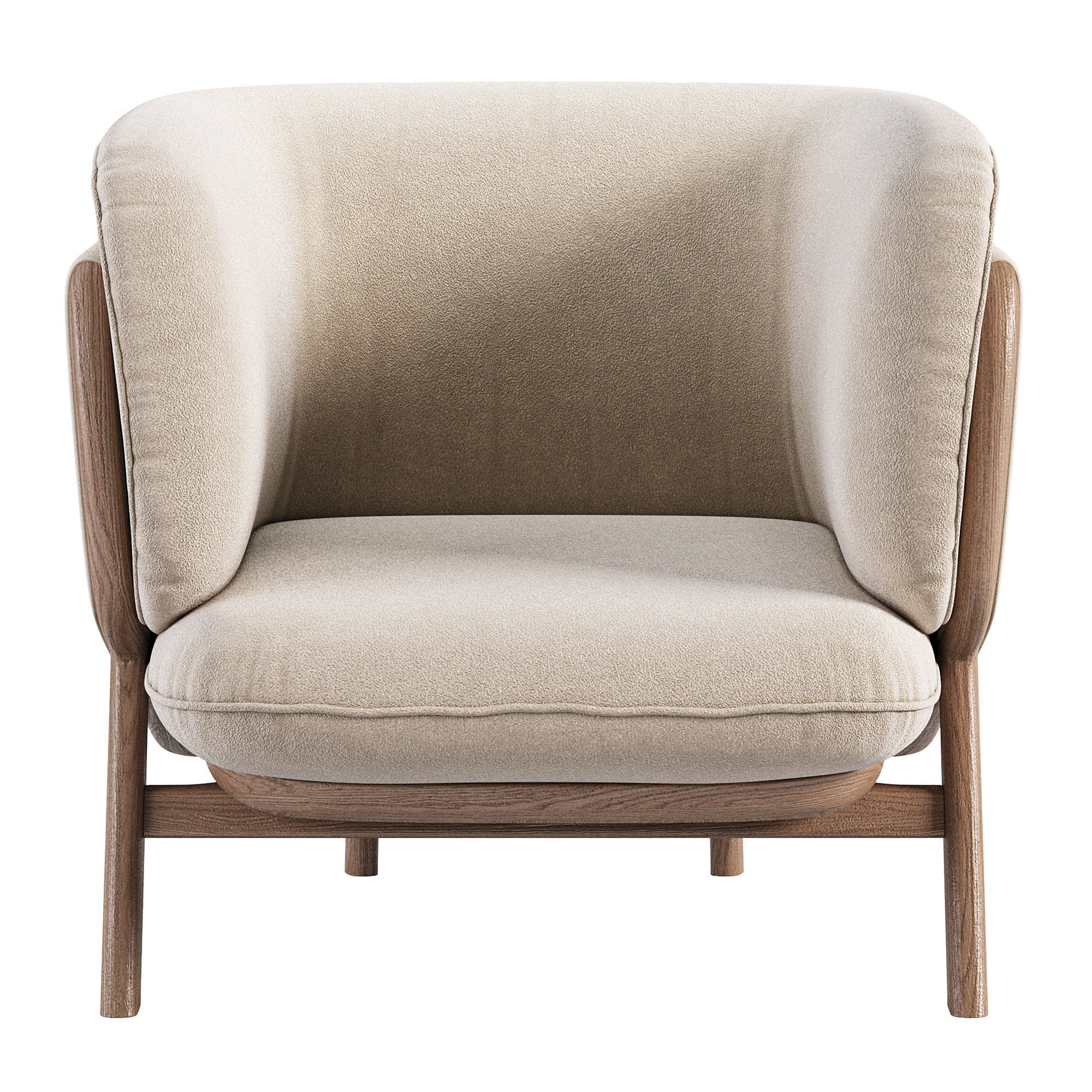 Nichetto 102s Stanley Armchair Low-poly 3D model_2