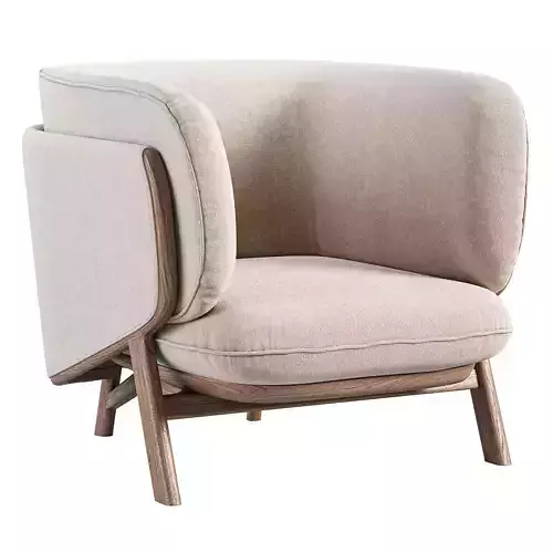Nichetto 102s Stanley Armchair Low-poly 3D model