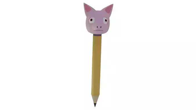 Kawaii pig pencil
