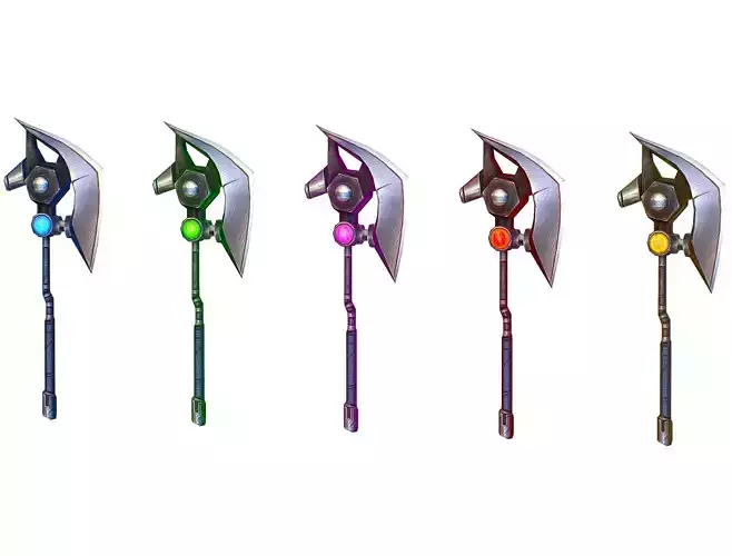 a set of cutting weapons 