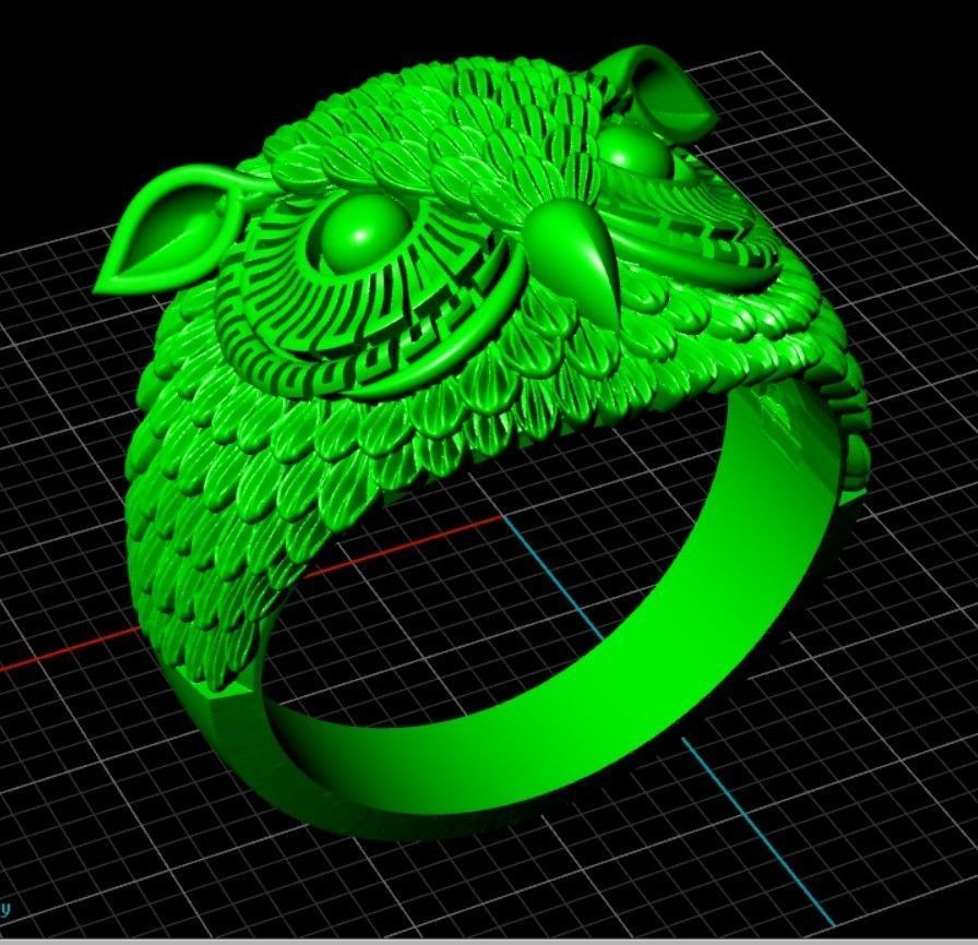 Ring Owl 3D print model_8