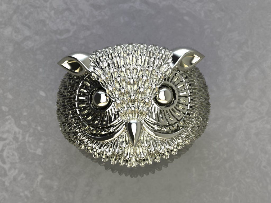 Ring Owl 3D print model_2