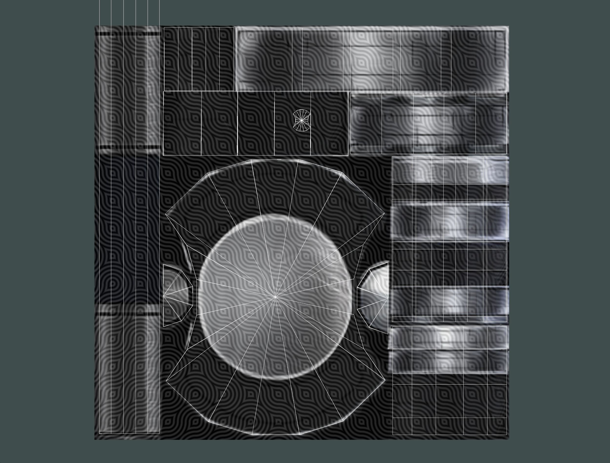a set of cutting weapons - Sledgehammer Low-poly 3D model_21